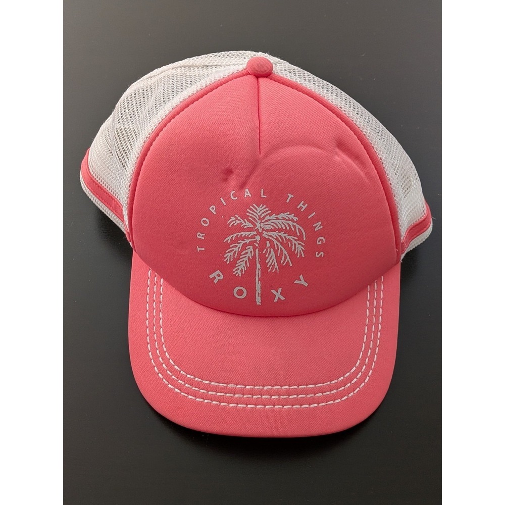 Tropical Things Roxy‎ Mesh Back Trucker Snapback OSFM Pink Ladies